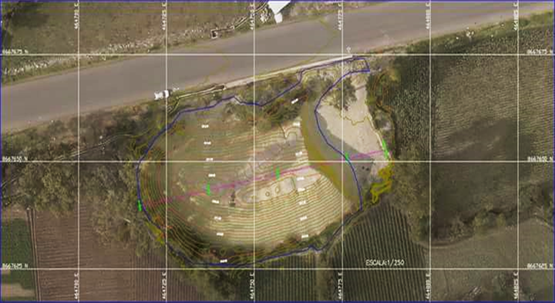 Levantamiento fotogramétrico con discount drones